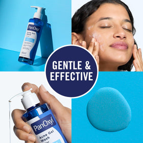 PanOxyl lathered foam on skin showing effective cleansing and pore action
