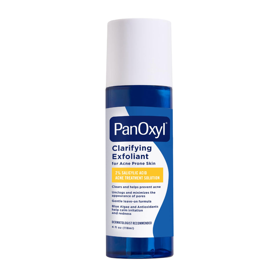 PanOxyl front packaging showing bottle and product name for clear identification and trust