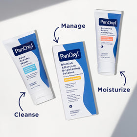 PanOxyl open box displaying sixteen patches for broad overnight treatment
