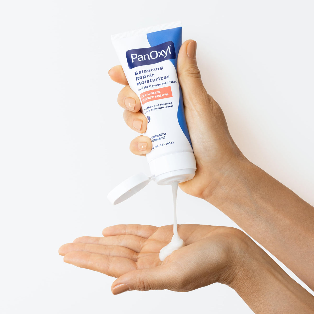 PanOxyl on bathroom shelf demonstrating easy integration into routine