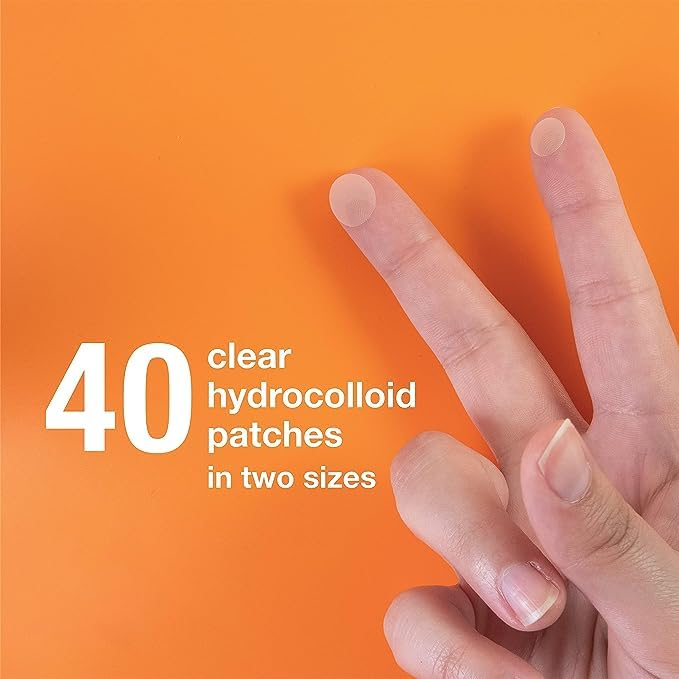 PanOxyl close-up of single hydrocolloid patch texture and thickness benefit