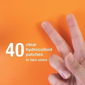 PanOxyl close-up of single hydrocolloid patch texture and thickness benefit