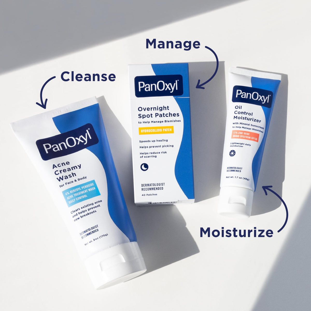 PanOxyl mineral sunscreen close shot with zinc oxide to emphasize gentle UV defense