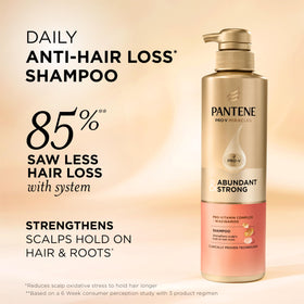 Pantene back label and ingredients list highlighting Pro‑Vitamin B5