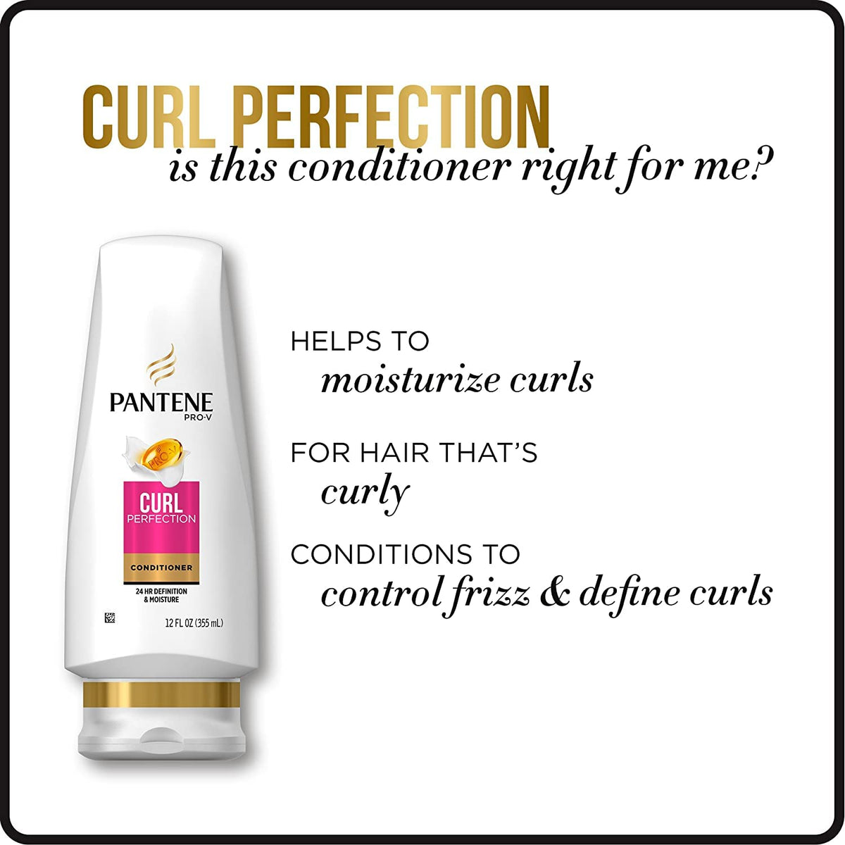 Pantene being applied to wet curly hair improving manageability