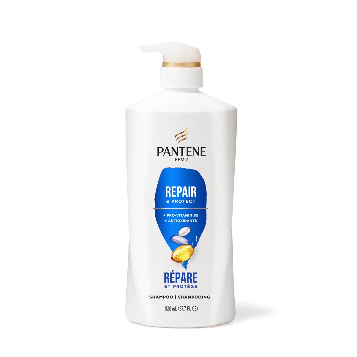 Pantene before and after hair comparison illustrating reduced breakage