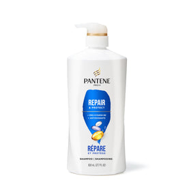 Pantene before and after hair comparison illustrating reduced breakage