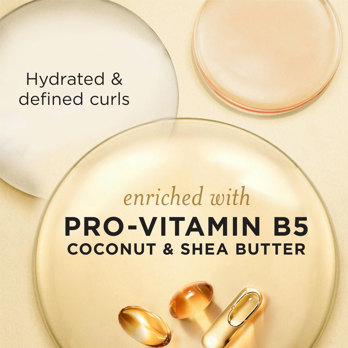 Pantene before and after curls showing improved definition