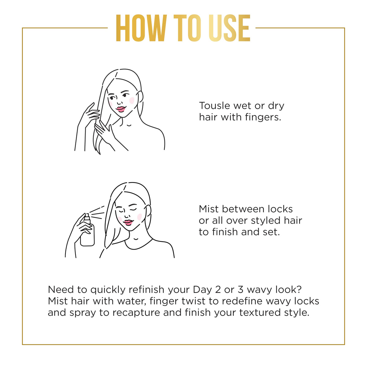 Pantene before and after comparison illustrating fuller, defined waves benefit