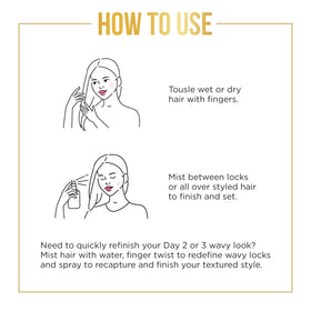 Pantene before and after comparison illustrating fuller, defined waves benefit