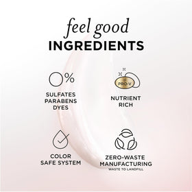 Pantene back label showing ingredients and color-safe reassurance