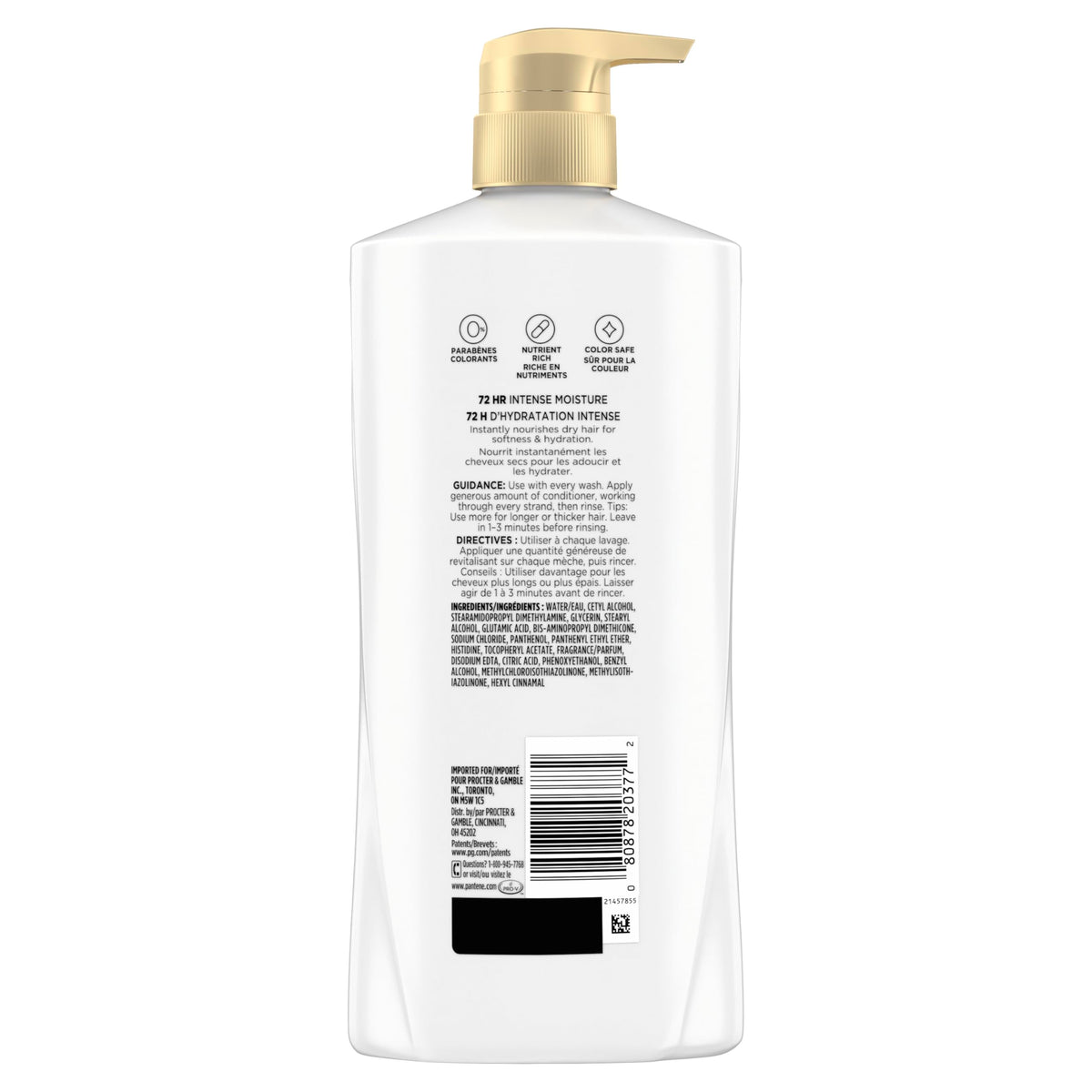 Pantene bottle with berries and vanilla representing its fragrance notes