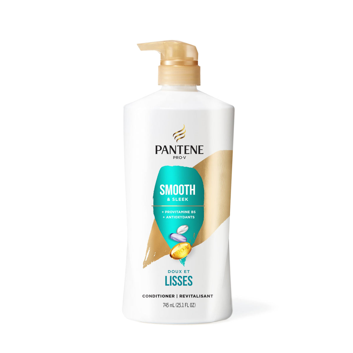Pantene bottle on bathroom shelf implying daily routine convenience