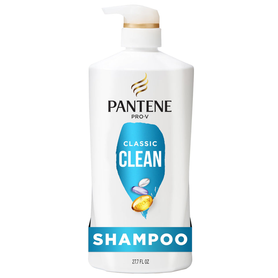 Pantene Classic Clean front packaging showing product and benefits