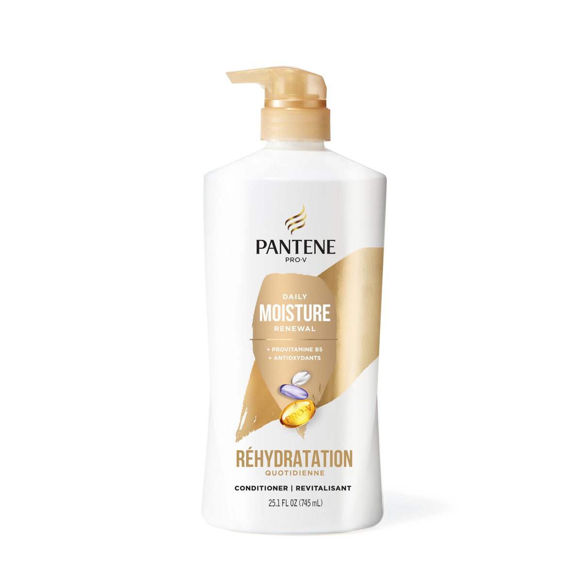 Pantene on color-treated hair showing improved shine and protected color