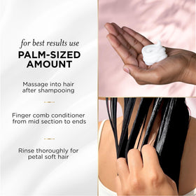 Pantene conditioner in shower demonstrating quick detangling benefit