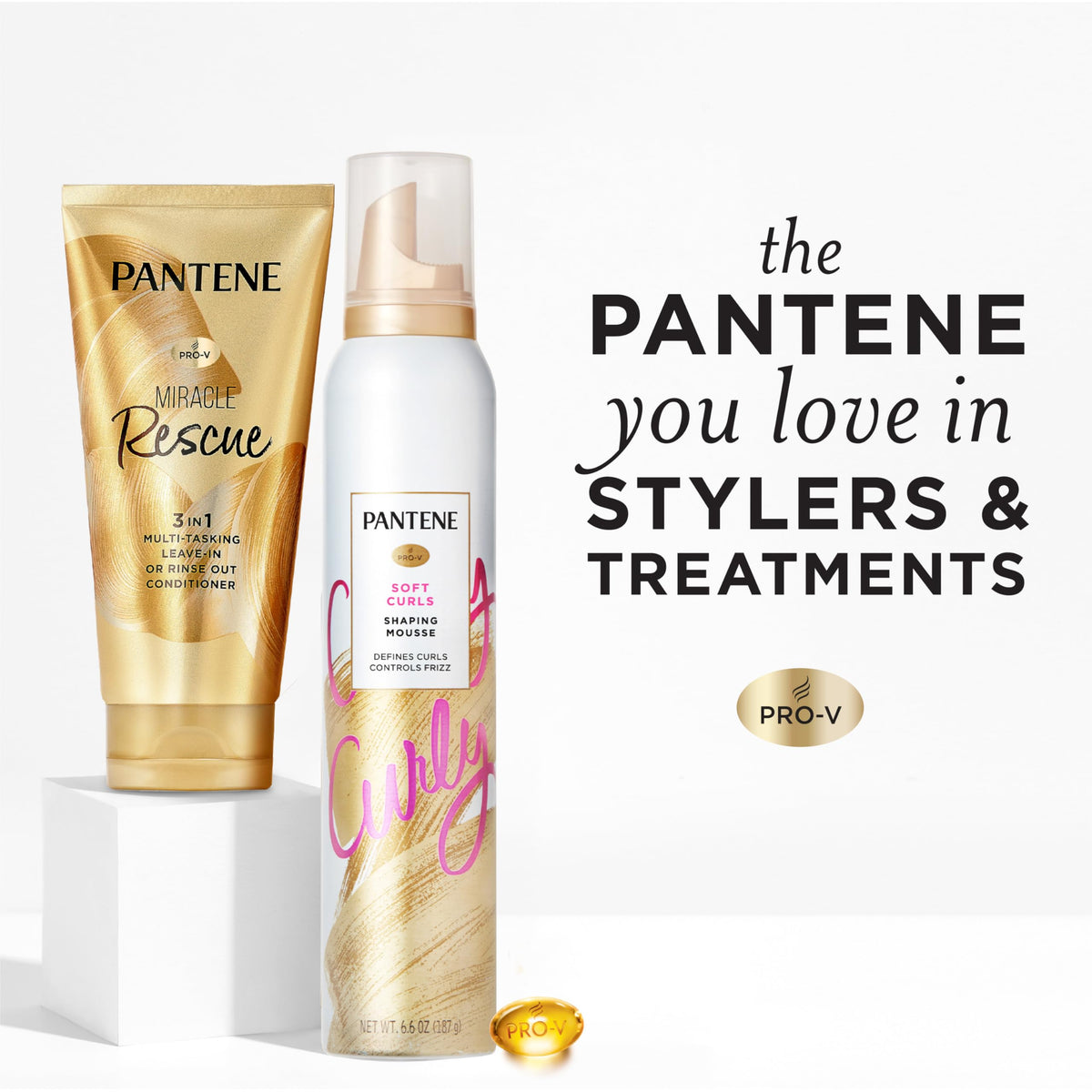 Pantene curl mousse before and after curly hair comparison result