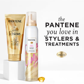 Pantene curl mousse before and after curly hair comparison result