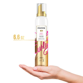 Pantene curl mousse three can display ideal for stocking up