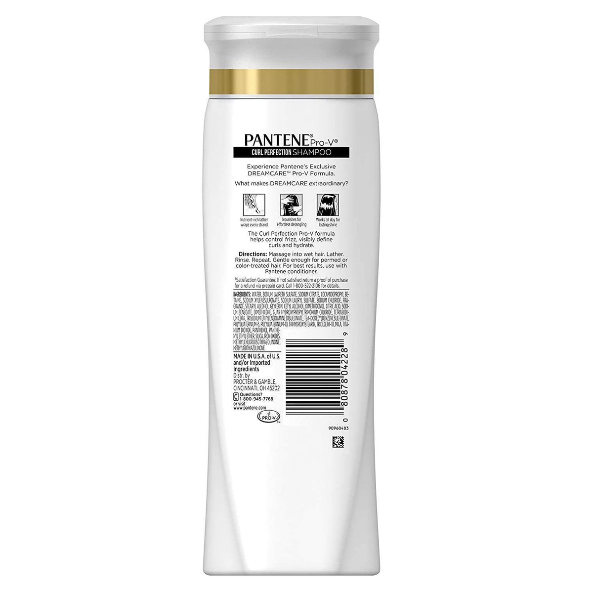 Pantene foam lather close-up illustrating gentle cleansing and moisture