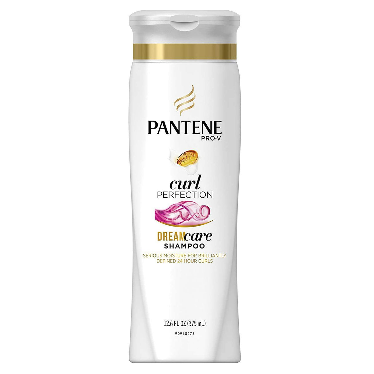 Pantene front bottle view showing label and curl-focused benefit