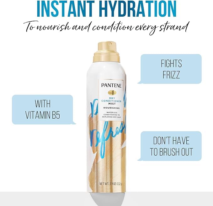 Pantene product texture on hand illustrating lightweight non-greasy finish