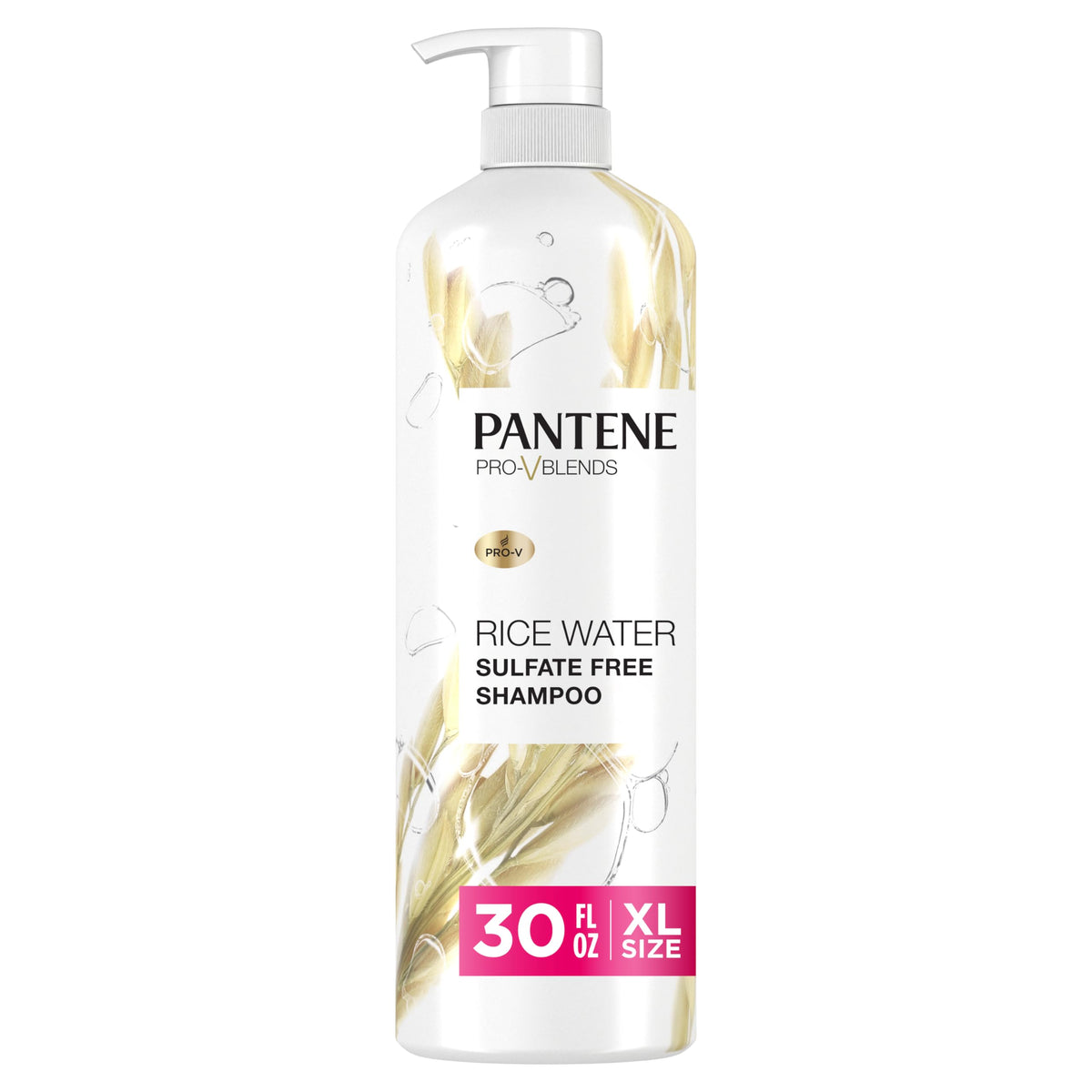 Pantene front jumbo bottle showing product and volume benefit