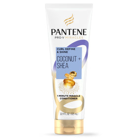 Pantene front packaging showing curl define and shine benefits