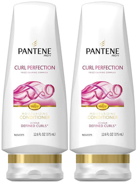 Pantene front packaging showing Curl Perfection and benefits