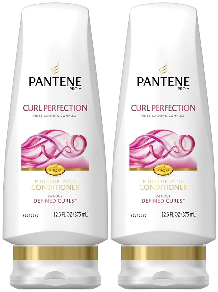 Pantene front packaging showing Curl Perfection and benefits