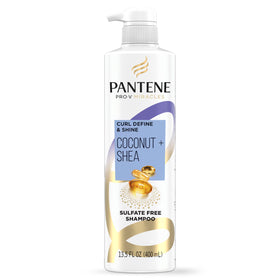 pantene Pro‑V front bottle showing Miracles Curl Define & Shine benefit