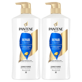 Pantene front packaging twin pack showing product and benefits