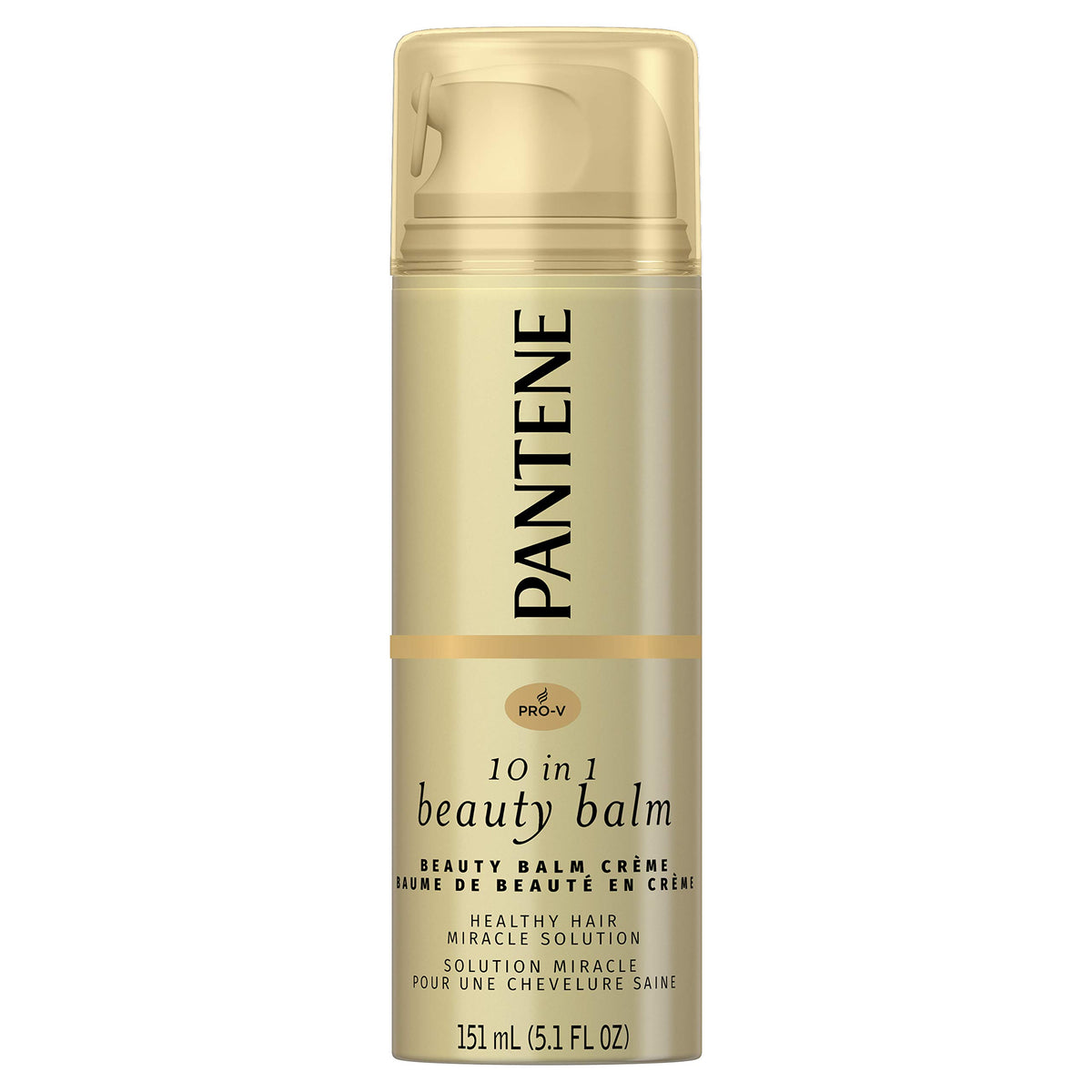 Pantene front packaging showing Ultimate 10 Beauty Balm and benefits