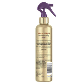 Pantene Gold Series spray nozzle close-up delivering fine mist for even distribution