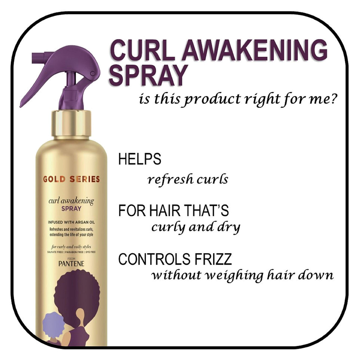 Pantene Gold Series argan oil droplet on hair strand showing nourishment and shine