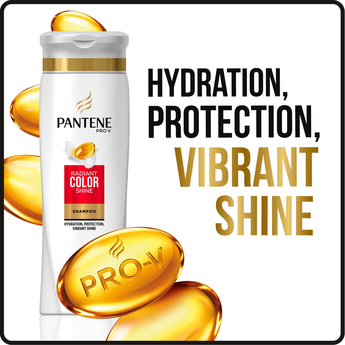 Pantene bundle on bathroom shelf in lifestyle scene showing daily routine benefit