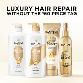 Pantene conditioner on shower ledge demonstrating daily use routine