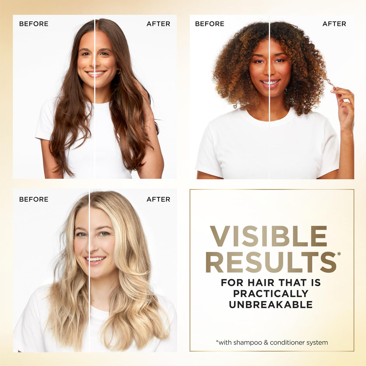 Pantene applied to wet hair in shower, illustrates one-minute treatment benefit