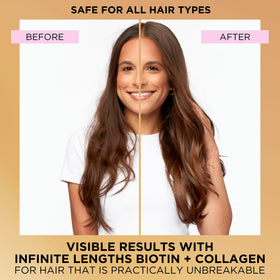 Pantene dispenser pumping conditioner demonstrating quick one minute application benefit