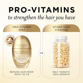 Pantene Pro-Vitamin B5 ingredient visual highlighting restorative benefit