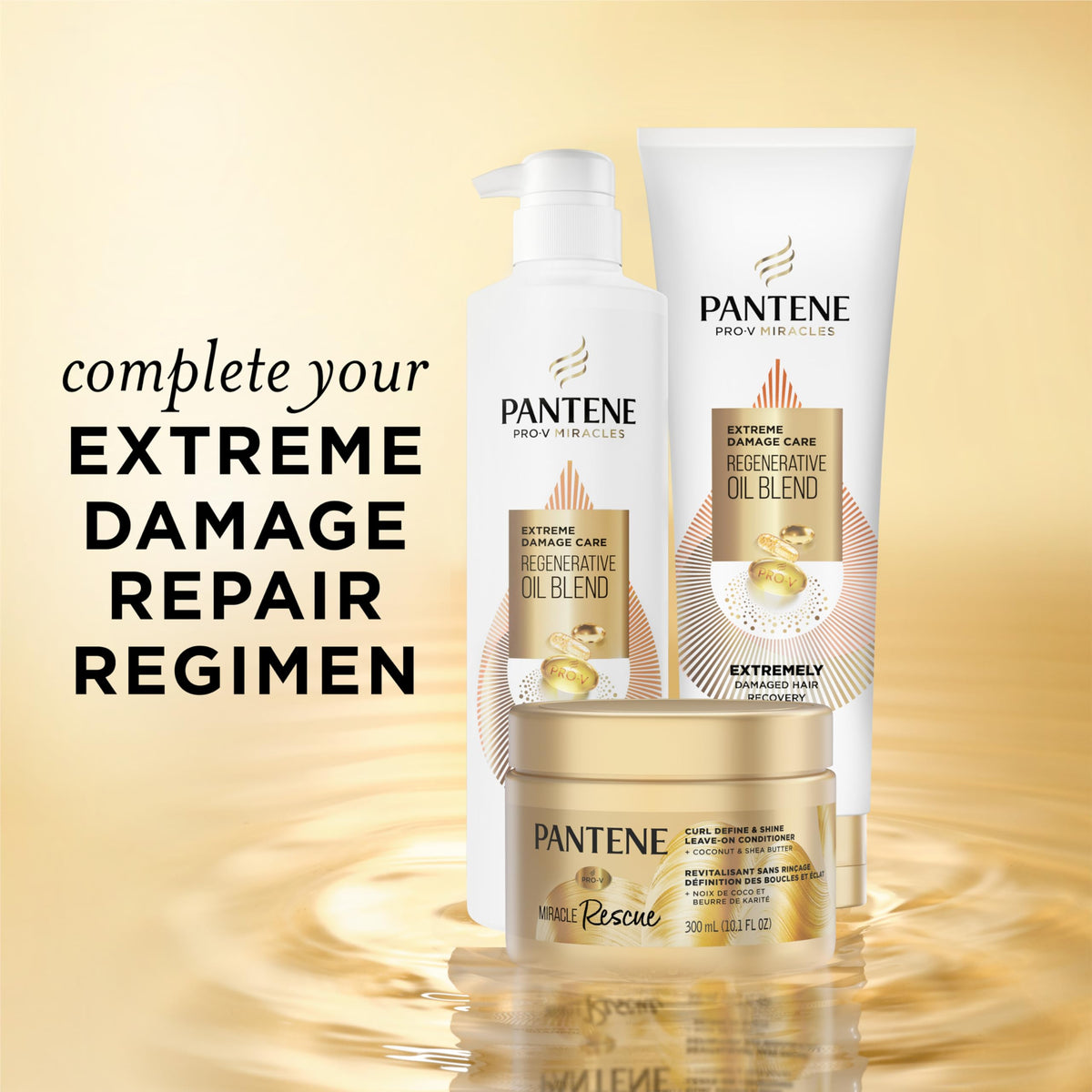 Pantene label close-up highlighting ingredients and directions