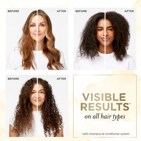Pantene label highlighting rice water ingredient and strengthening benefit