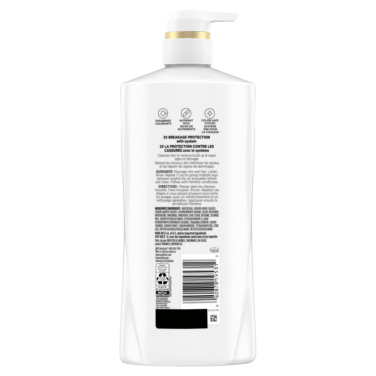 Pantene bottle styled on bathroom shelf conveying everyday lifestyle use