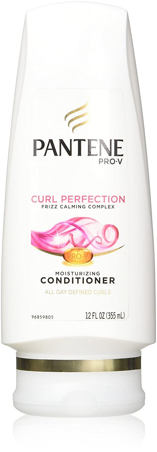 Pantene bottles styled on bathroom shelf conveying daily routine
