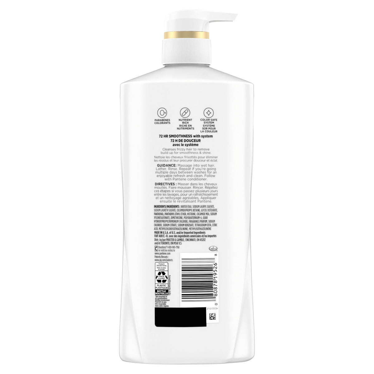 Pantene products styled on bathroom shelf for daily routine and sleek results