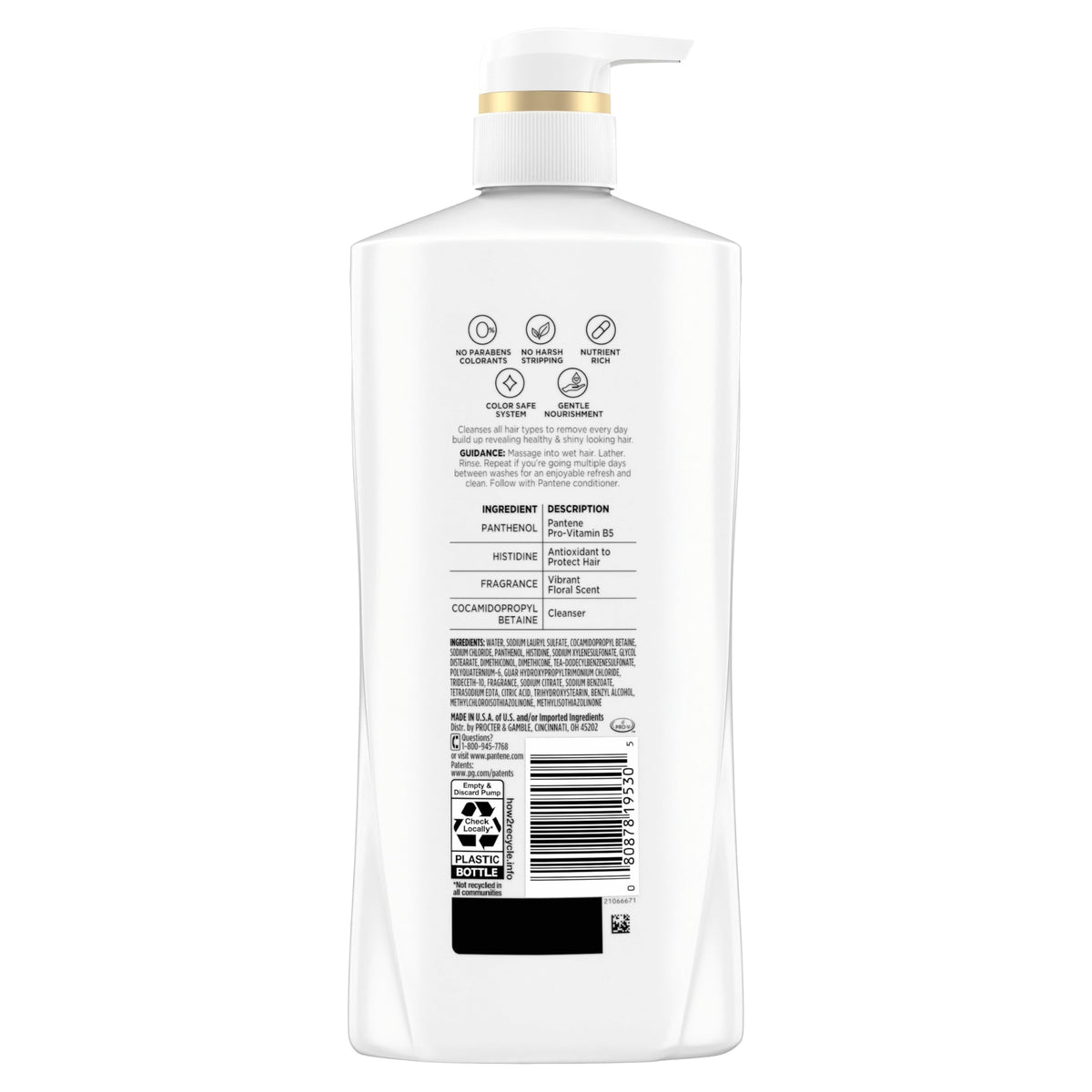 Pantene set on bathroom vanity showcasing everyday styling benefit