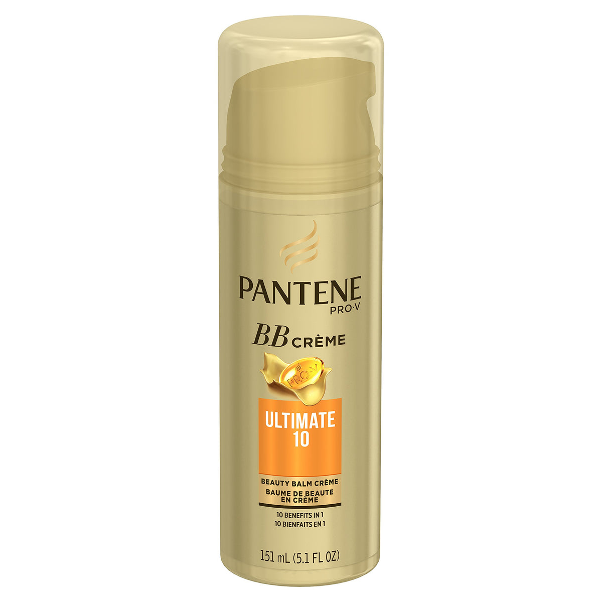 Pantene on bathroom vanity in lifestyle setting for daily routine boost