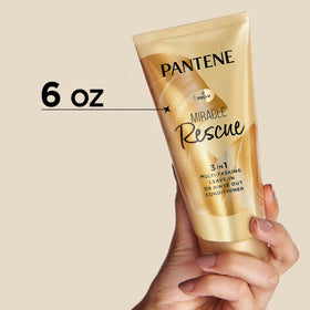 Pantene bottle on bathroom shelf in lifestyle scene for routine use