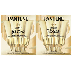 Pantene front packaging twin pack showing eight ampoules and product benefit