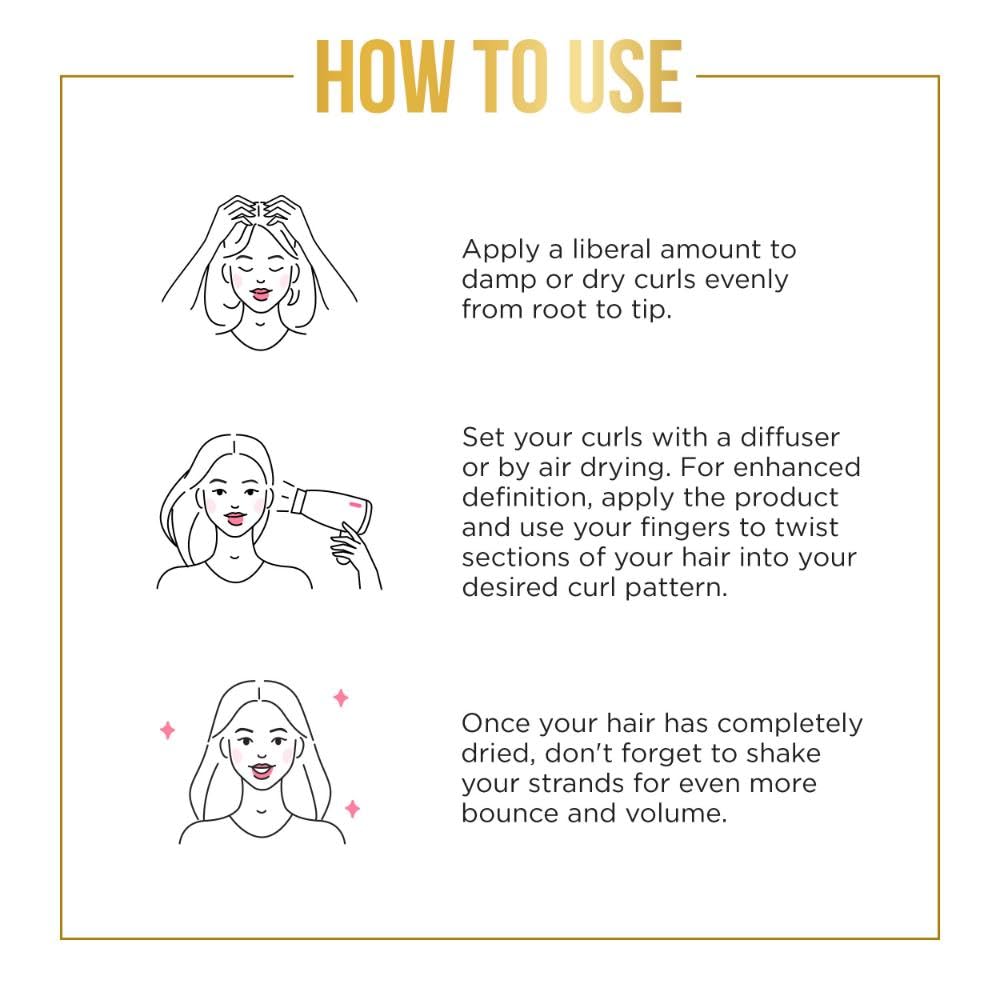 Pantene applied to damp curly hair demonstrating easy styling benefit